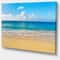 Designart - Calm Beach and Tropical Sea - Photography Canvas Art Print